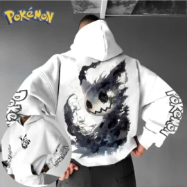 Pokémon Anime Mimikyu Printed Hoodie Men's and Women's Autumn/Winter New Y2K Harajuku Large Size Casual Trend Sweater Top