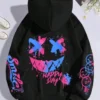 Happy Day Graffiti Print  men&Women Hoodie Street Hip Hop Hoody  Hoodies  Clothes