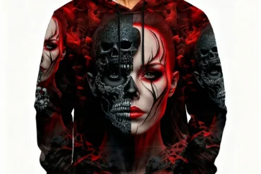 Funny 3D Skull Printed Hoodies For Men Hip Hop Trend Harajuku y2k Clothes Autumn and Winter Casual Sweatshirts Fashion Pullover