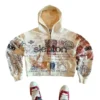 New American Retro Letter Print Y2K Zipper Hoodie Women Trendy Casual Oversized Sweatshirt Men Hip-hop Punk Harajuku Streetwear
