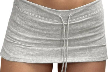 Womens Micro Mini Gym Skirts 2025 Summer Low Waisted Side Slit Yoga Skirt Sexy Drawstring Athletic Skirt