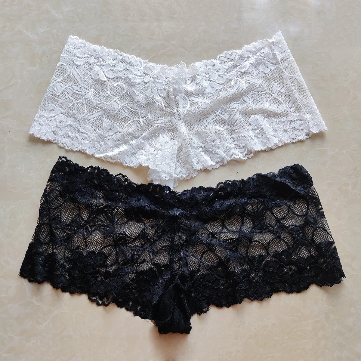 Sexy Lace Lingerie Summer Women See through Comfortable Shorts Female Intimates Boxers Boyshorts Panties Underwear - Image 3