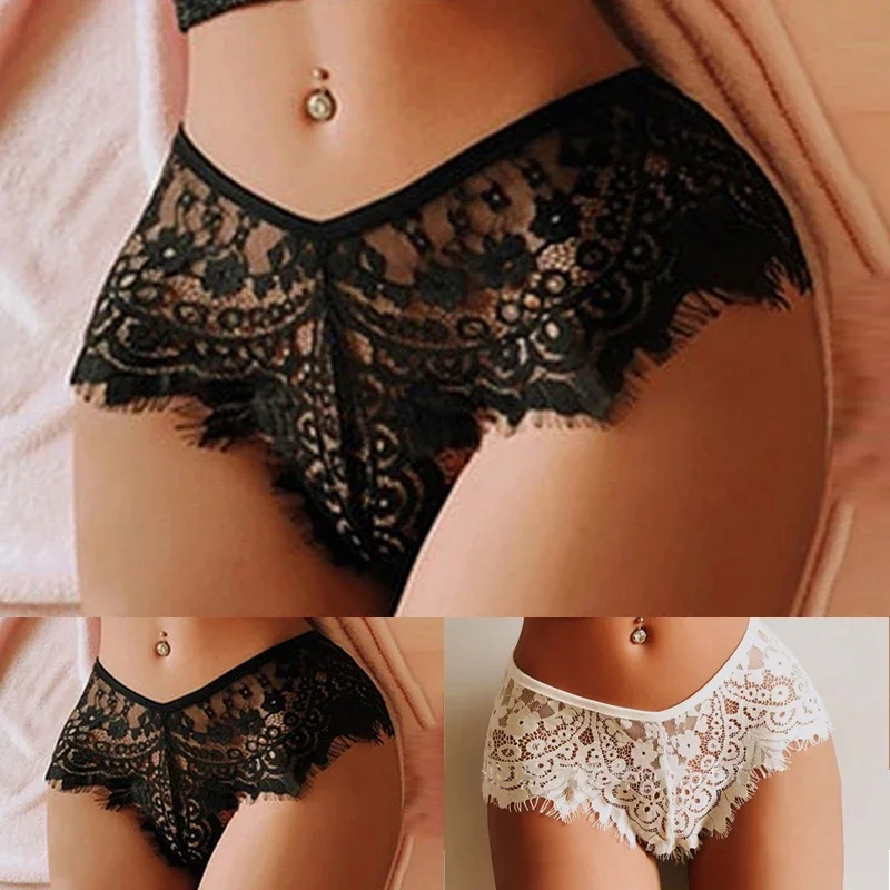 Women's Sexy Lace See Through Briefs Women Secret Clothes Thin Lingerie Women's Panties High Rise Knickers Brazilian Underwear - Image 4