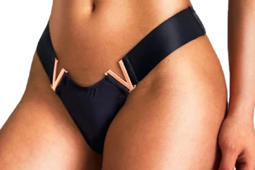 Sexy Women V-shaped Metal Sports Hip Lift Thongs Lingeries Low-waist Underwear Panties G-string T-back Nightwear Underpants