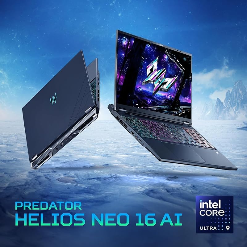 acer Predator Helios Neo 16S AI Gaming Laptop, NVIDIA GeForce RTX 5070Ti GDDR7, Intel Core Ultra 9 275HX, 16" OLED 240Hz, 64 GB DDR5, 4 TB SSD, RGB Backlit Keyboard, Windows 11 Pro, Accessories - Image 3