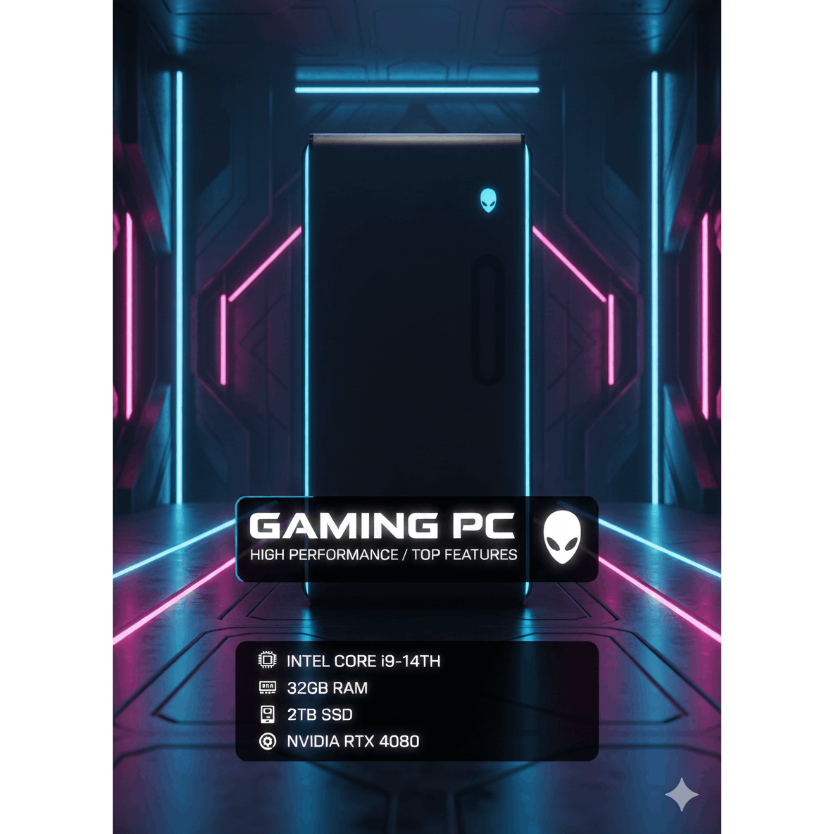 Alienware Aurora R16 Gaming Desktop PC Tower | Intel Core i9-14th Gen | 32GB RAM DDR5 | 2TB NVMe SSD | NVIDIA GeForce RTX 4080 | Integrated Wi-Fi & Bluetooth | Windows 11 Pro | RGB Keyboard & Mouse | High-Performance Gaming PC | HDMI, DisplayPort, USB-C | Refurbished / Ready to Game - Image 5