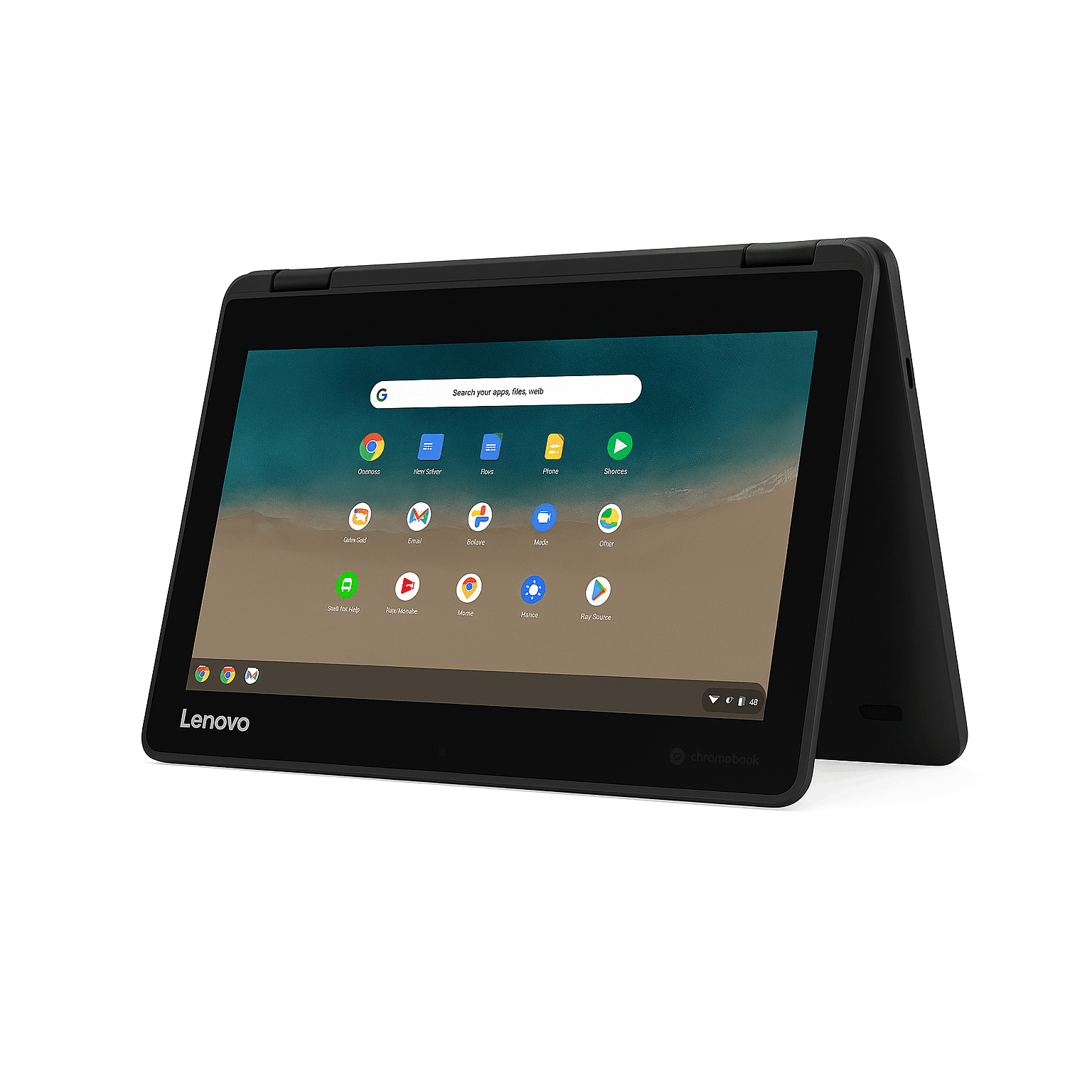 Refurbished Lenovo 500e Chromebook 2nd Gen 81MC001EUS 11.6" Touchscreen 2 in 1 Chromebook - HD - 1366 x 768 - Intel Celeron N4120 Quad-core (4 Core) 1.10 GHz - 4 GB RAM - 32 GB Flash Memory - Black