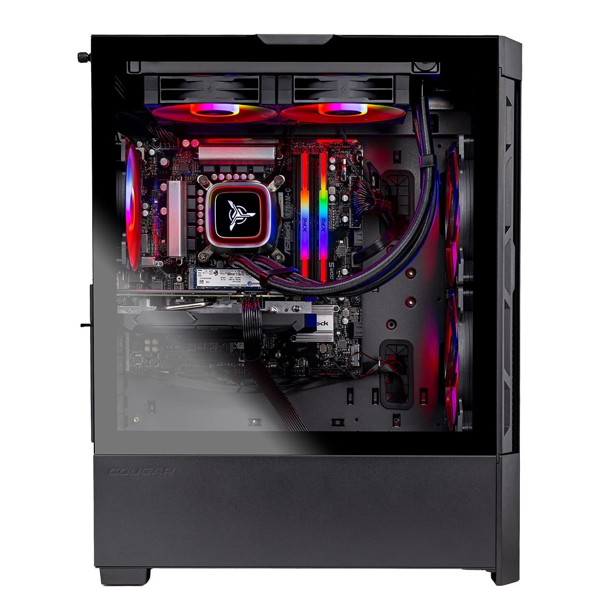 Skytech Gaming Blaze4 Mini Gaming PC, AMD Ryzen 7 7800X3D 4.2GHz, AMD RX 9060XT 16GB, 1TB Gen4 NVMe SSD, 32GB DDR5 RAM 6000, 850W GOLD PSU, 240 ARGB AIO, Wi-Fi, Win 11, Desktop - Image 3