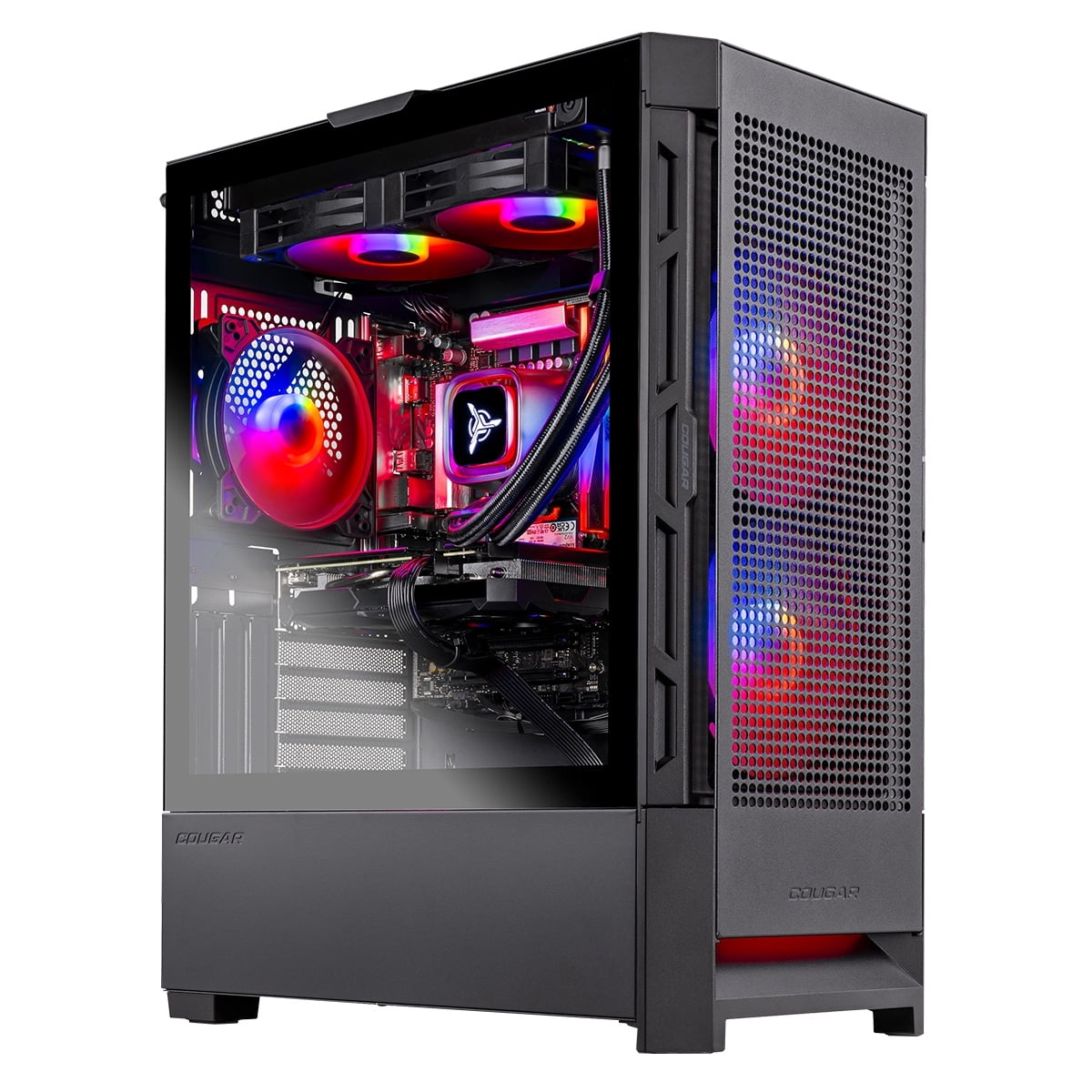 Skytech Gaming Blaze4 Mini Gaming PC, AMD Ryzen 7 7800X3D 4.2GHz, AMD RX 9060XT 16GB, 1TB Gen4 NVMe SSD, 32GB DDR5 RAM 6000, 850W GOLD PSU, 240 ARGB AIO, Wi-Fi, Win 11, Desktop