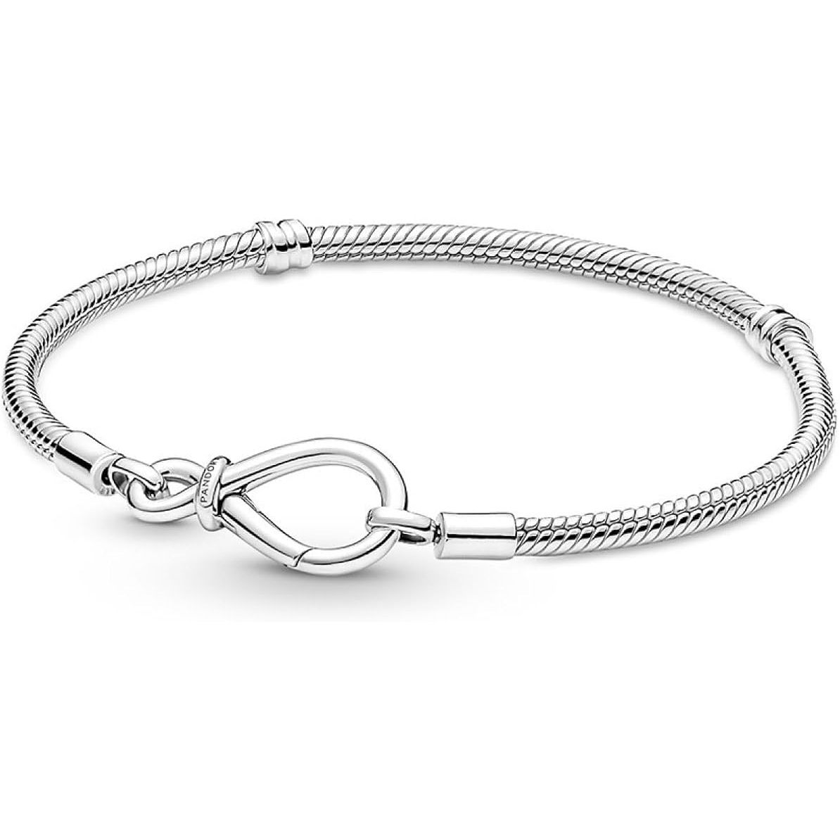 Pandora Jewelry Moments Infinity Knot Snake Chain Bracelet 590792C00-20