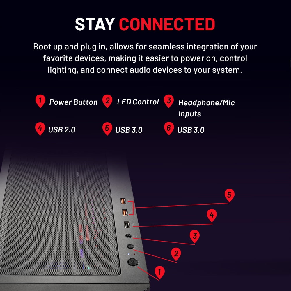 Skytech Gaming Blaze4 Mini Gaming PC, AMD Ryzen 7 7800X3D 4.2GHz, AMD RX 9060XT 16GB, 1TB Gen4 NVMe SSD, 32GB DDR5 RAM 6000, 850W GOLD PSU, 240 ARGB AIO, Wi-Fi, Win 11, Desktop - Image 10