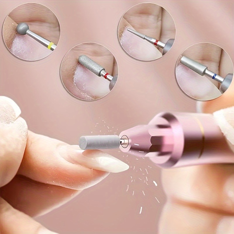 12pcs Professional Electric Nail File Set for Salon and Home Use - Diamond Sanding Heads, Effortlessly Remove Acrylic and Gel Nails, Polish Cuticles, and Smooth Nails - Image 3