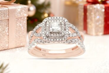 925 Silvery 0.90 Carat Princess & Round Cut Lab Moissanite Infinity Double Halo Engagement Bridal Ring Set In Christmas Gifts, Halloween Jewelry, Best Gifts for Good Friends, Holiday Gifts, Romantic Presents, Infinity Design, Elegant Jewelry, Highquality Plating, Labcreated Gemstone, Moissanite Ring, Halo Ring, Engaged Couples, Jewelry Lovers