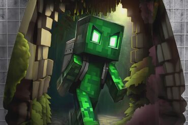 [Boys' Graphic Sweatshirt] 3D Printed Gaming Hoodie - Boys' Green Casual Pullover, Regular Fit Long Sleeve Hooded Sweater for Outdoor Activities, Autumn Winter Spring Fall Outfits