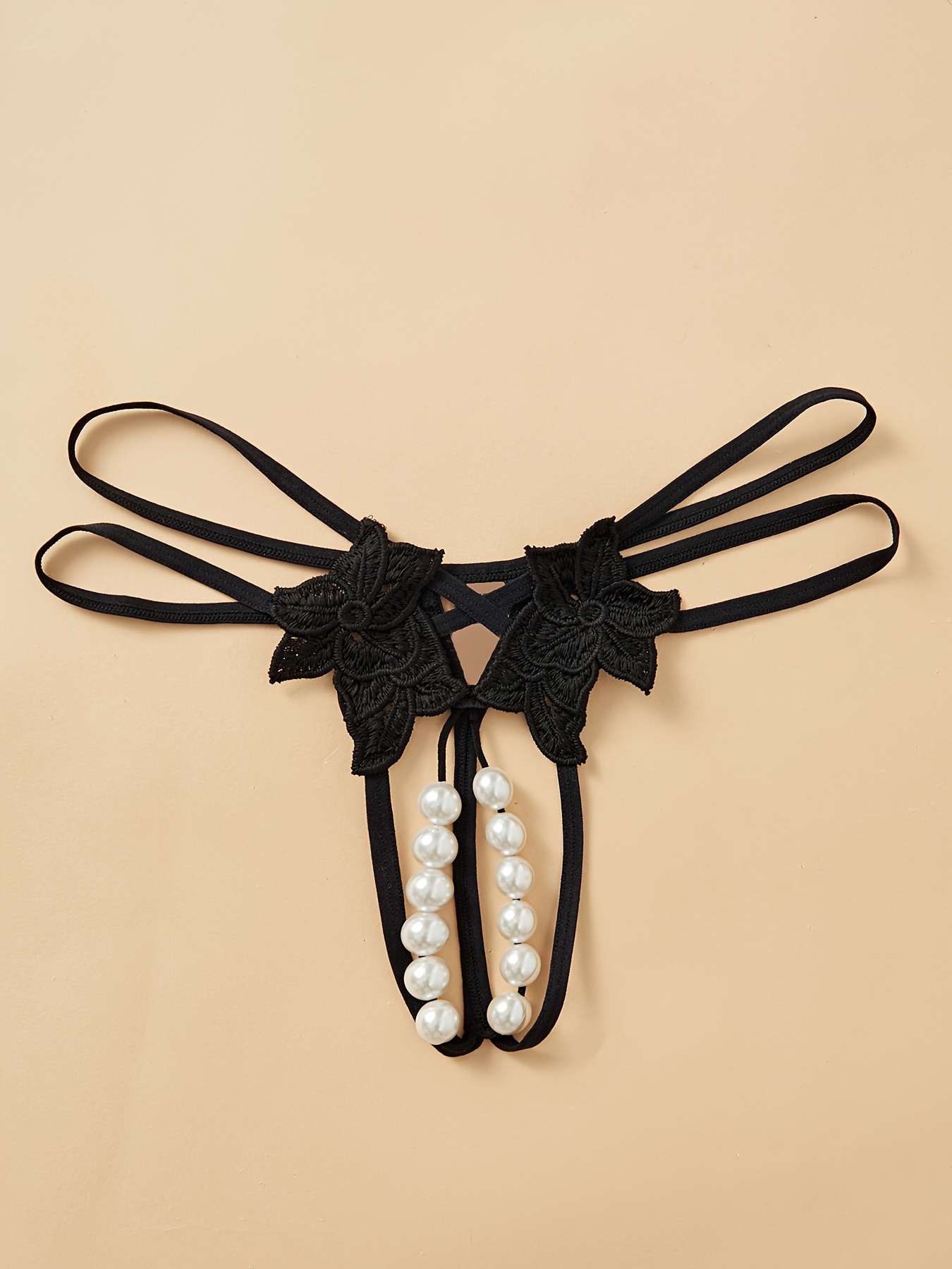 2pcs of Sexy Underwear with Double Rows of Large Beads (0.63 inch in Diameter) - Image 3