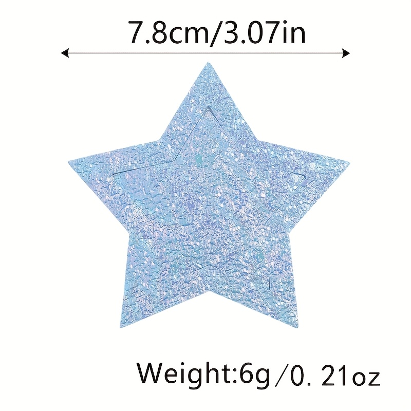 1 Pair of Sexy Star-Shaped Female Nipple Covers - Reusable & Breathable Nipple Stickers with Sequin Accents, Geometric Pattern for Rave Parties, Adult Sensual Enhancement, Hand Washable, Party Nipple Covers, Sensual Enhancement, Starshaped Design, Sequin Embellishments - Image 5