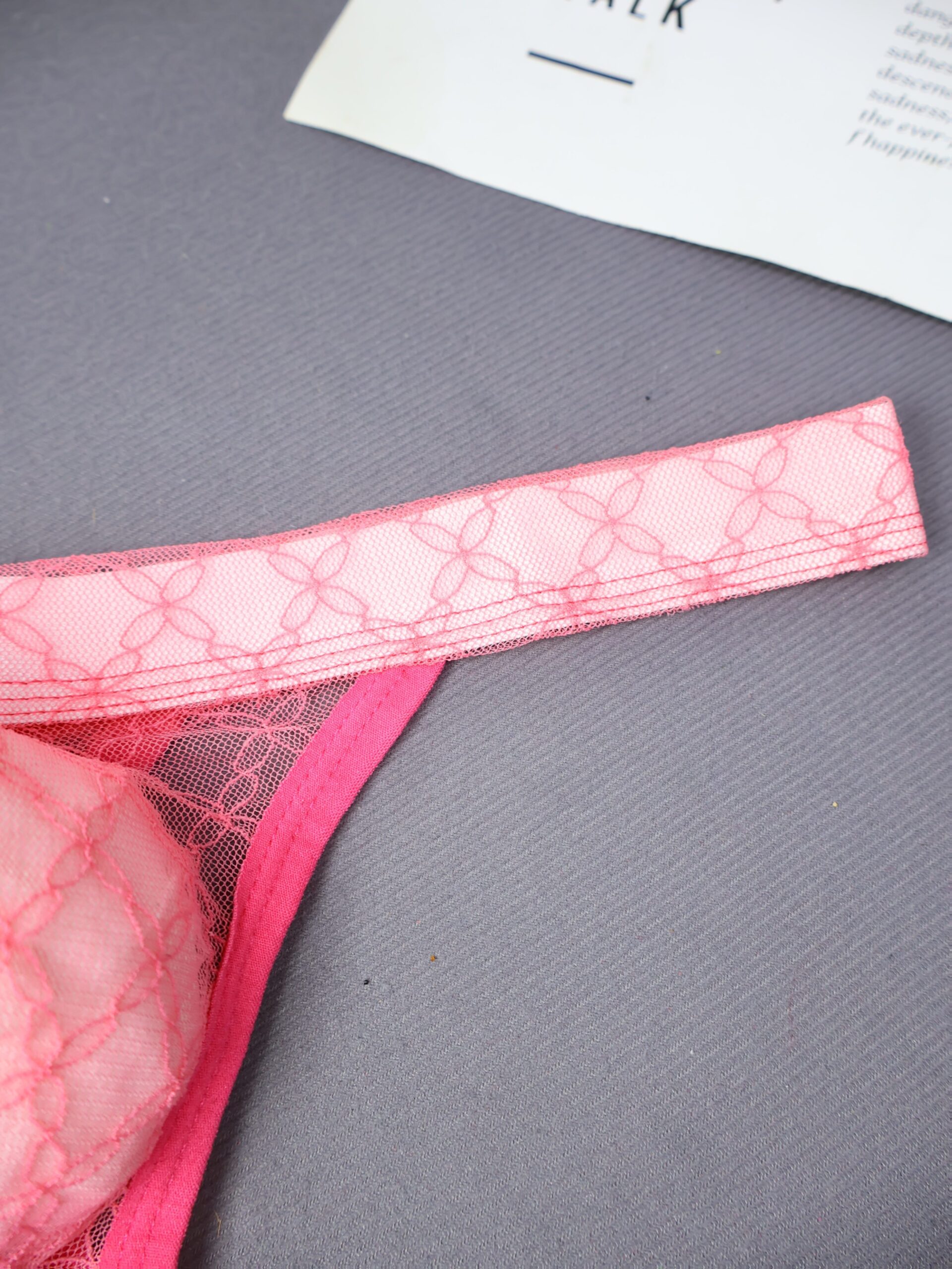 A Single Pack of Soft Lace Transparent Low-Rise Men'S Sexy Thong - Image 4