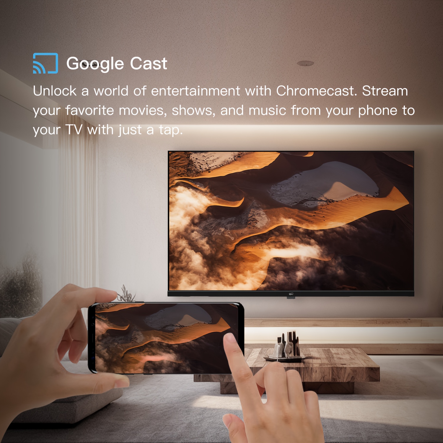 FPD 55" 4K UHD LED Google Smart TV with HDR - Image 4