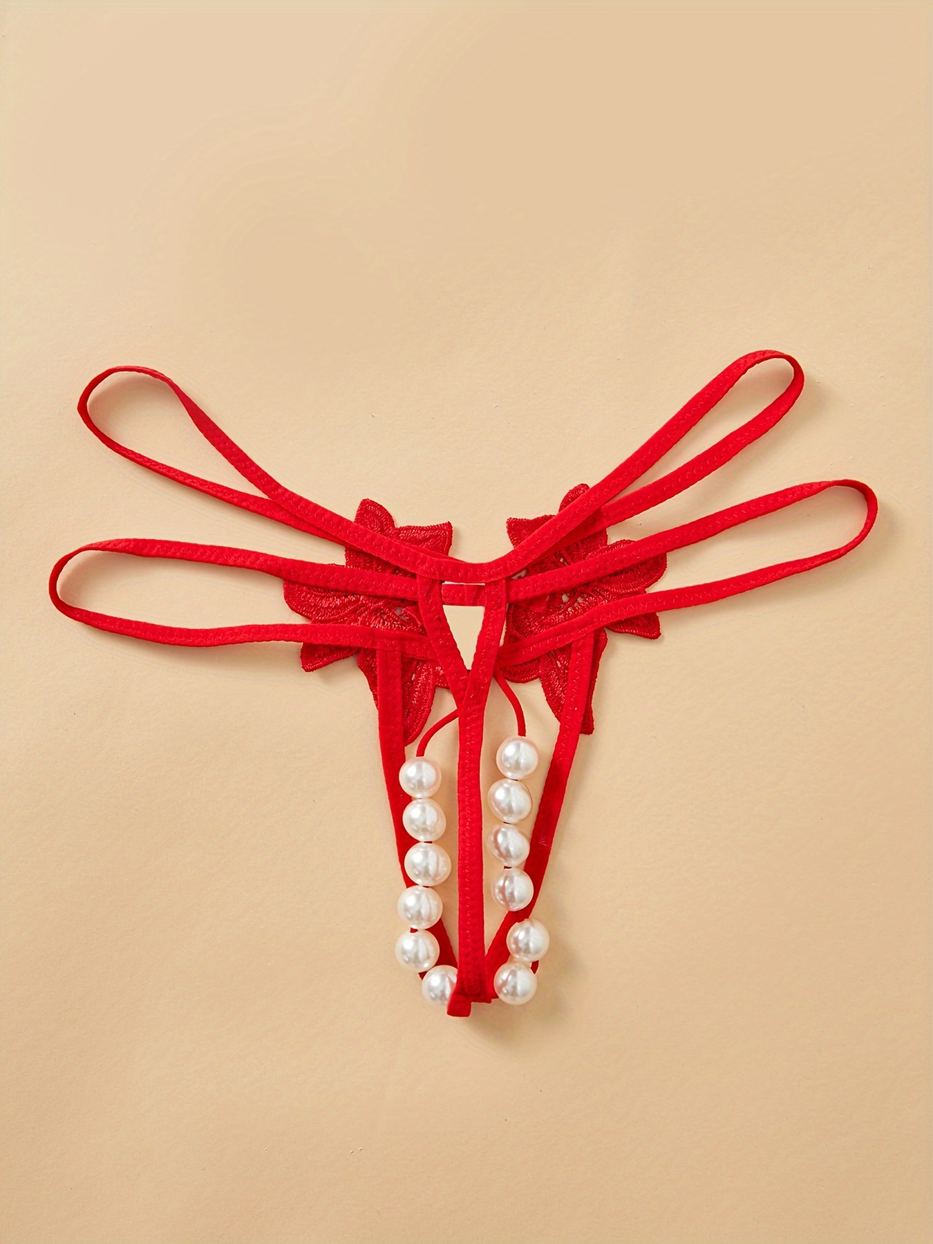 2pcs of Sexy Underwear with Double Rows of Large Beads (0.63 inch in Diameter) - Image 6