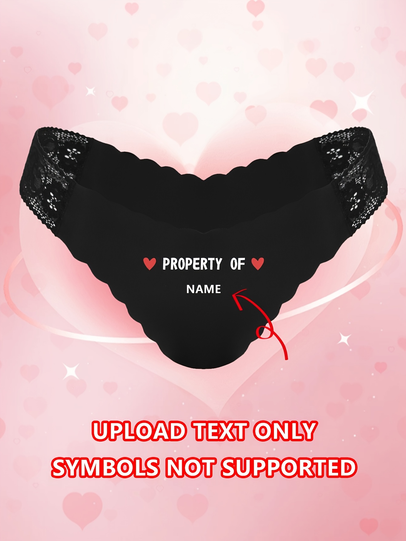 Custom Women'S Comfortable Briefs with Customized Letter Name | Sexy Alphabet Pattern, Perfect for Adults - Image 3