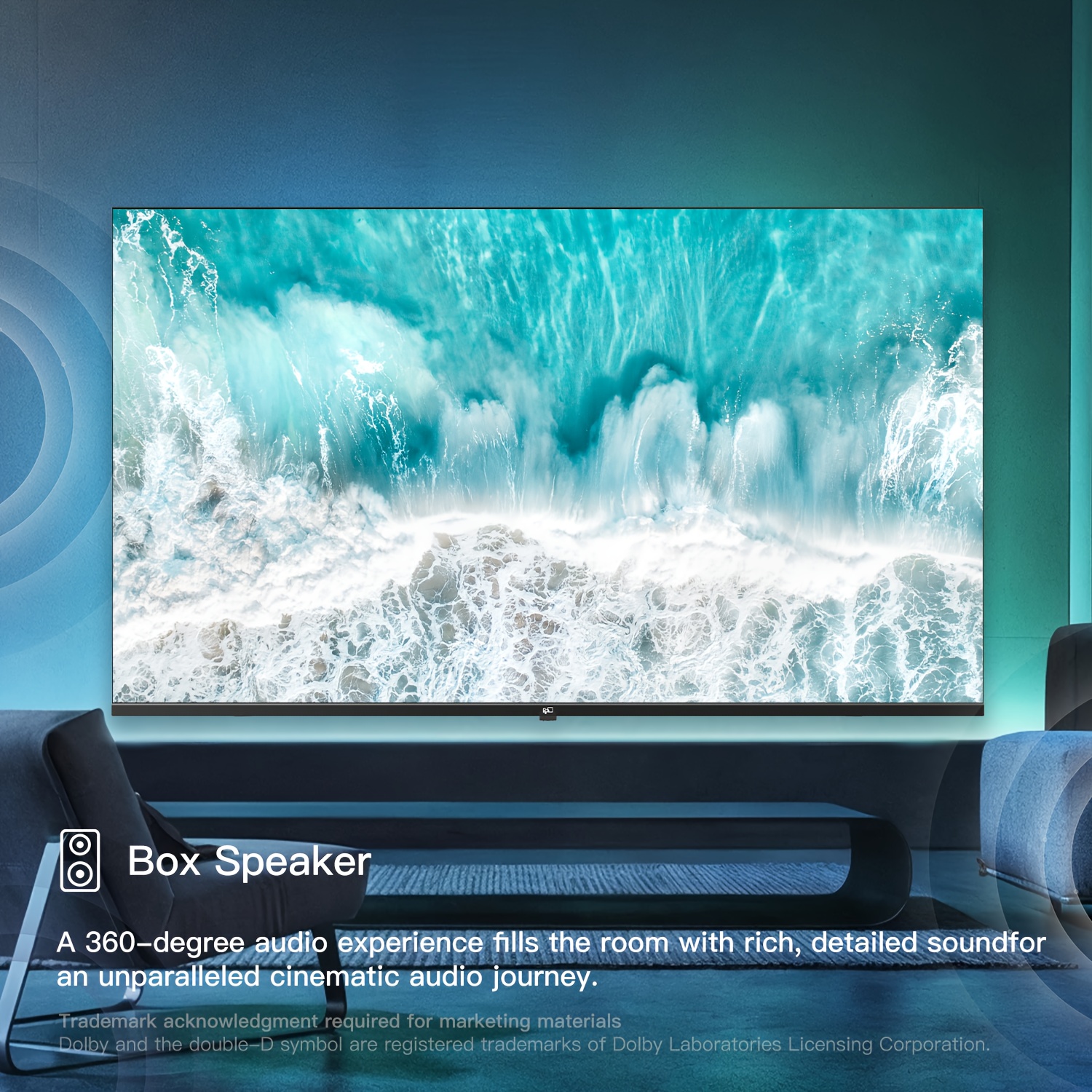 FPD 55" 4K UHD LED Google Smart TV with HDR - Image 3