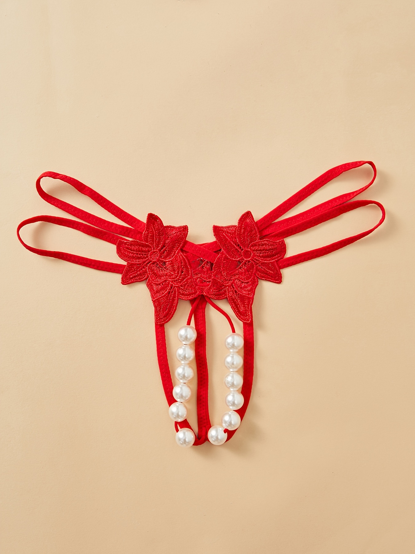 2pcs of Sexy Underwear with Double Rows of Large Beads (0.63 inch in Diameter) - Image 5