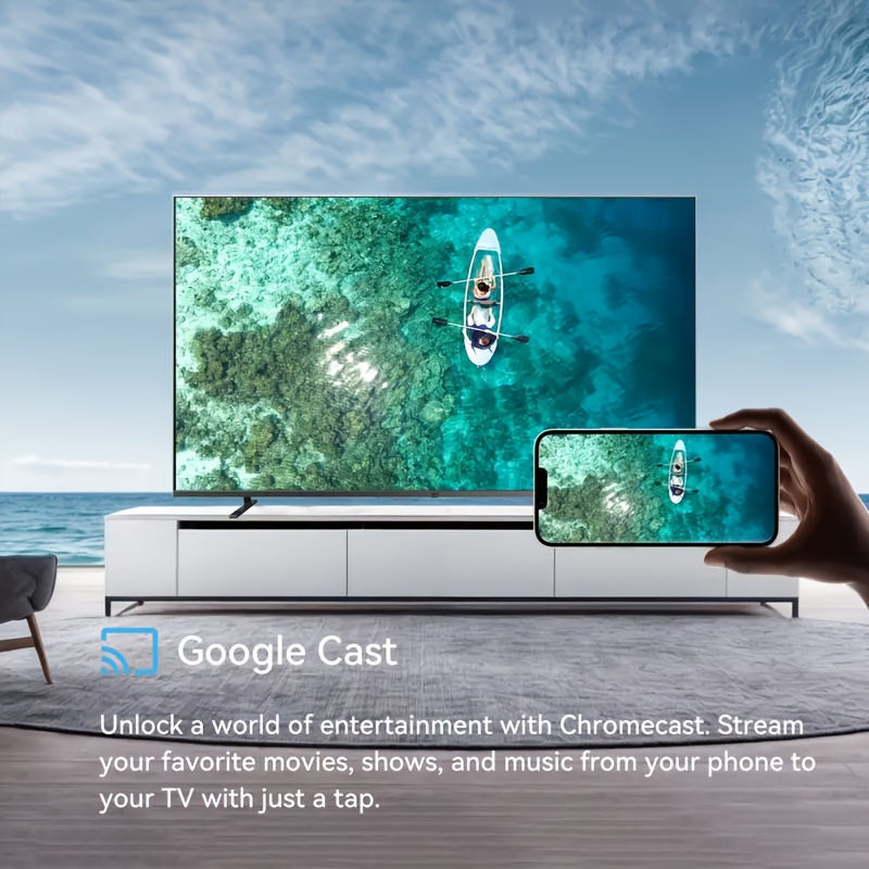 55-Inch Google TV Smart TV with 4K UHD, HDR, Vision & Atmos, MEMC, Built-In Google Play Store, Voice Remote Compatible for /YouTube/Torrent Sites Blocking - LED TVs Suitable for Google TV OS - Image 3