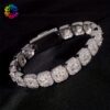Fashion Trend 925 Silver Inlaid Moissanite Cuban Bracelet Elegant Party for Men And Women Birthday Gift Holiday Gift Party Full Focus