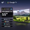 55-Inch Google TV Smart TV with 4K UHD, HDR, Vision & Atmos, MEMC, Built-In Google Play Store, Voice Remote Compatible for /YouTube/Torrent Sites Blocking - LED TVs Suitable for Google TV OS