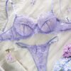 Lace Lingerie Set for Women, Comfortable and Sexy Eyelash Lace Design