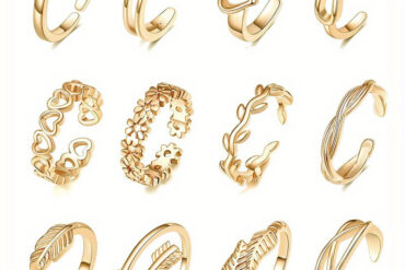 12pcs Beach Foot Ring Personalized Love Women'S Foot Tail Ring Jewelry