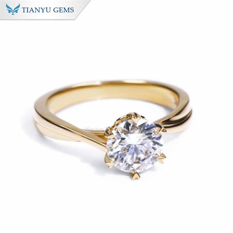 Cultivate Lab-created Diamond Rings, 1-5 Carat Lab-created Diamond Rings, Set in 925 Sterling Silver. This Sparkling Lab-created Diamond Ring Is Suitable for Weddings, Christmas, and Valentine's Day. - Image 4