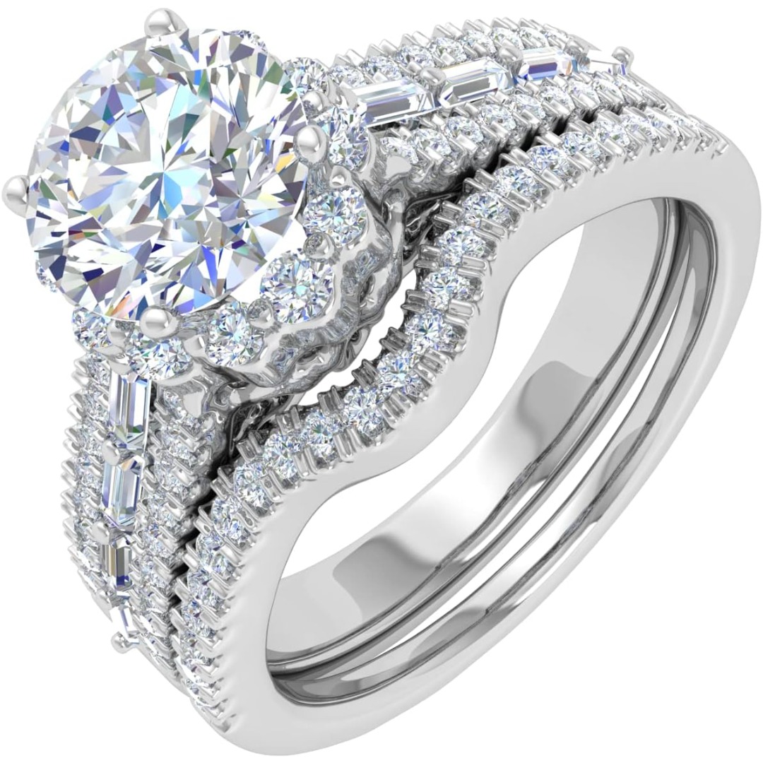 1-5 Carat VVS Lab-Grown Ring | Sterling Silver with Plating, Elegant and Luxurious, Perfect for Engagement, Wedding, Valentine'S Day, and Anniversary Gifts - Image 5