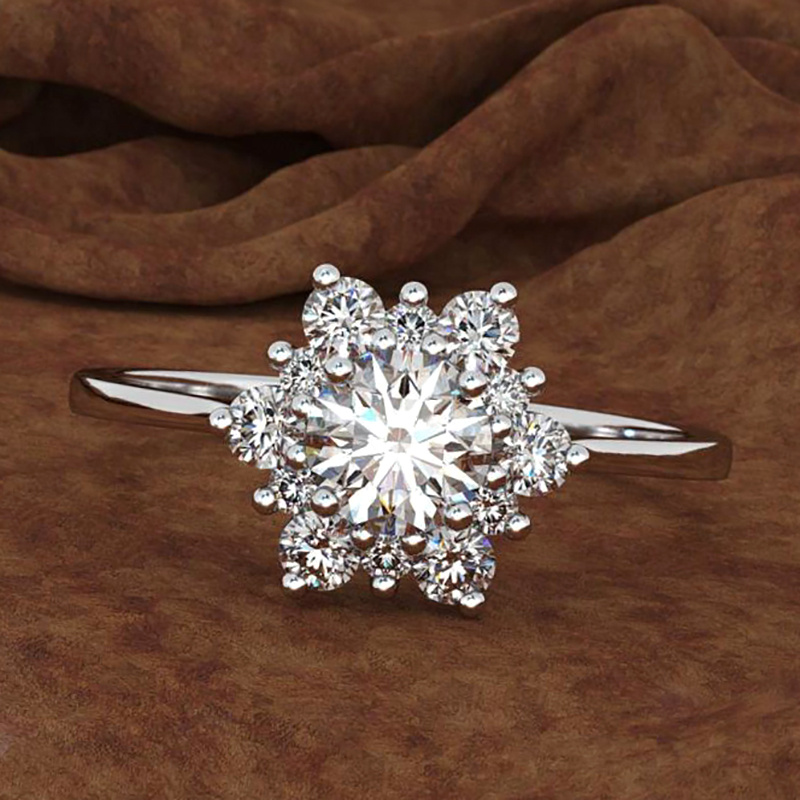 Sparkling Snowflake Ring Suitable for - Elegant Shining Snowflake, K-Plated Party & Casual Attire, Versatile Birthday/Christmas Gift, Year-Round Wearable - Image 5