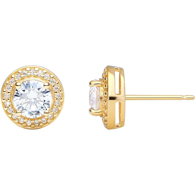 1pair 2pcs S925 Sterling Silver Earrings | Lab Grown D Color VVS1 Classic Halo Stud Earrings with IGI Certificate | Ideal for Graduation, Vacation, Christmas, Mother'S Day, Teacher'S Day | Stylish Jewelry Gift - Image 12