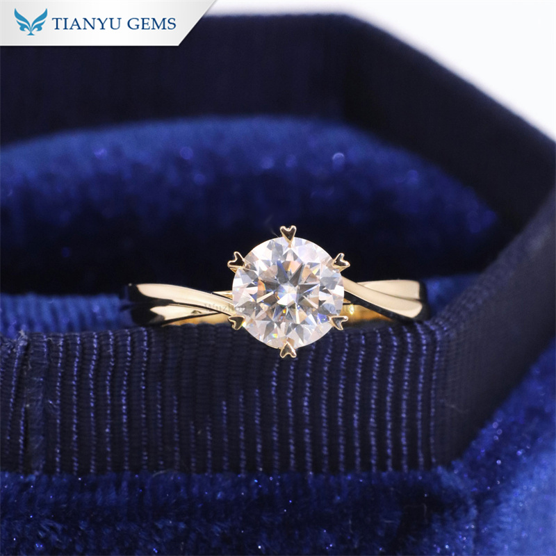 Cultivate Lab-created Diamond Rings, 1-5 Carat Lab-created Diamond Rings, Set in 925 Sterling Silver. This Sparkling Lab-created Diamond Ring Is Suitable for Weddings, Christmas, and Valentine's Day. - Image 7