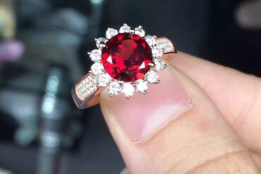 Luxury Women Ring S925 Sterling Silver with Natural Gemstones, Exquisite Fine Jewelry for Elegant Women