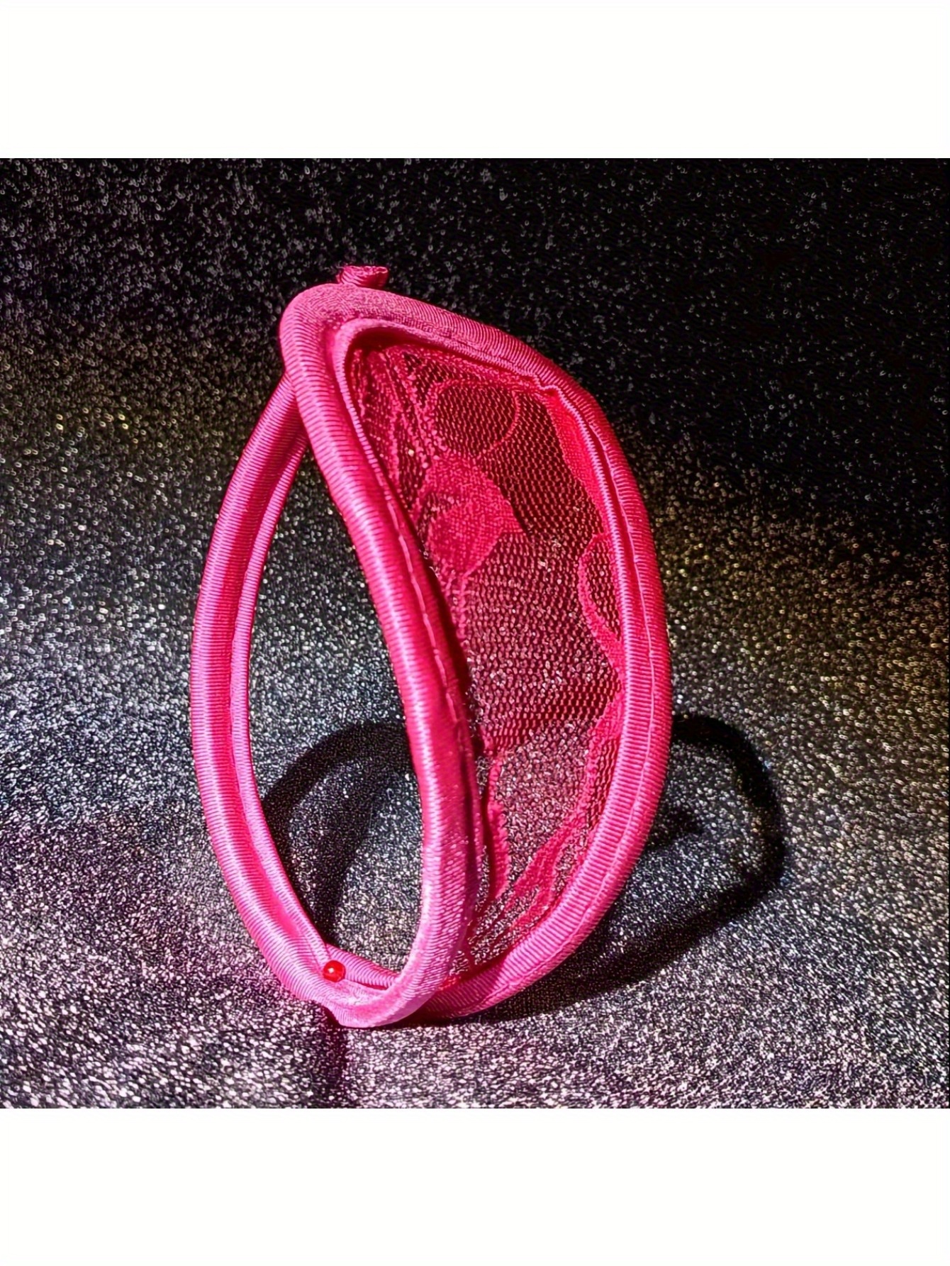 5pcs Sexy Floral Lace C-Thong Panties - Invisible, Elastic Polyester Blend with Spandex, Hand Washable - Adult Use Only - Image 4