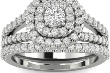 1.5-carat Moissanite Double-layered Round Bezel Ring with 925 Sterling Silvery Setting. Wedding/engaSynthetic Gemstoneent Ring Set, Handcrafted Anniversary Ring, Anniversary Gift, Christmas Gift, Valentine's Day Gift, A Symbol Of Eternal Promise.