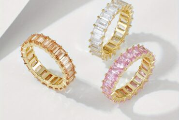 Personalized Hip Hop Rectangular Color Zirconia Sterling Silver Ring Hipster Hiphop Hot Ring Jewelry