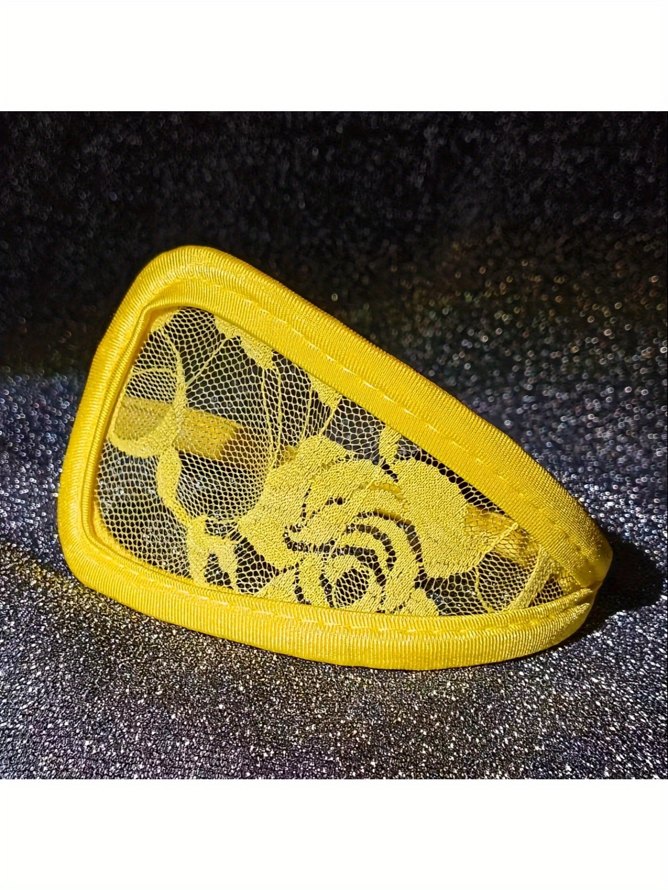 5pcs Sexy Floral Lace C-Thong Panties - Invisible, Elastic Polyester Blend with Spandex, Hand Washable - Adult Use Only - Image 6