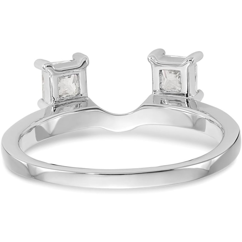 2D Flat - 2Deal White Golden Ring | 18K Golden Plated, Moissanite Enhancer, Vintage Luxury Style for Wedding and Banquet Occasions - Image 6