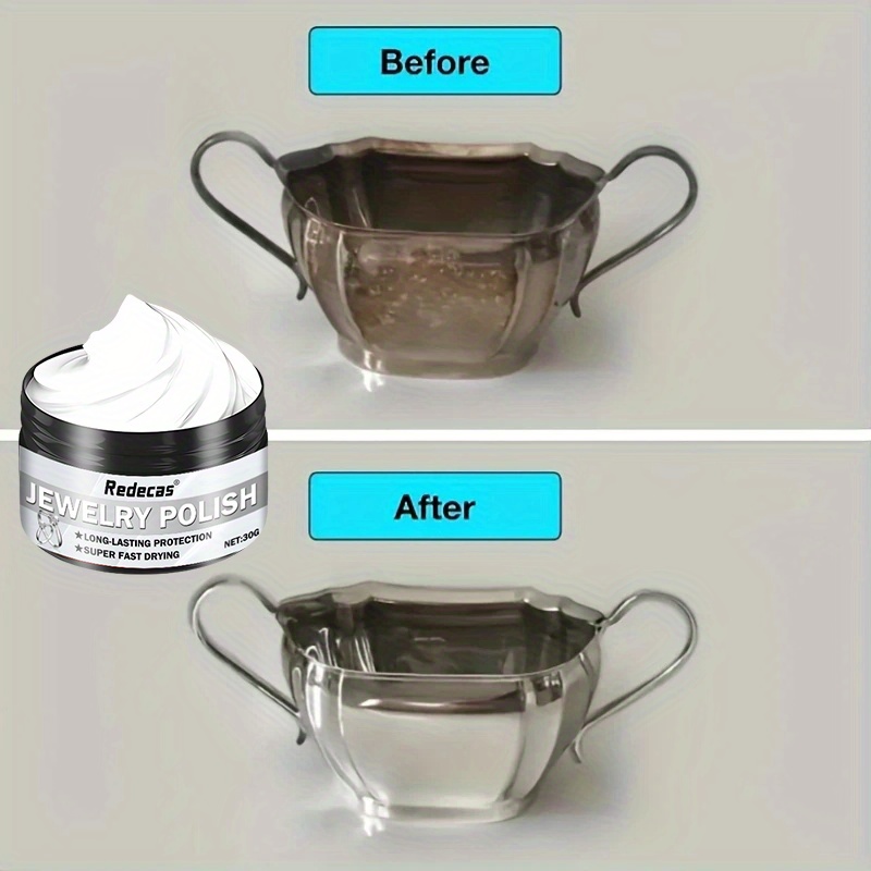 Ring and Bracelet Golden Oxidation Removal, Silvery Jewelry Polishing Restorer, Metal Polish for Shine Restoration, Silverware Oxidation Reduction Cream, Silverware Care, Metal Cleaning, Glossy Polish, Restorative Cream, Durable Polish, Jewelry - Image 2