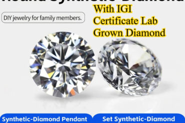 1pc 1.5-3.0 Carat Lab Grown | With IGI Certificate, Circular Perfect for Rings, Necklaces, Pendants, Earrings, Accessories, Wedding and Anniversary Gifts, Retro Style