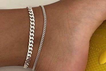 1/ 2pcs Bohemian Double-Layer Anklet Set for Women - Stylish Stacking Ankle Jewelry Ideal for Beach Vacations and Casual Wear