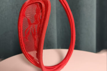 5pcs Sexy Floral Lace C-Thong Panties - Invisible, Elastic Polyester Blend with Spandex, Hand Washable - Adult Use Only