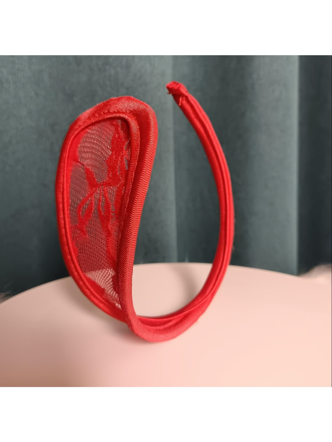 5pcs Sexy Floral Lace C-Thong Panties - Invisible, Elastic Polyester Blend with Spandex, Hand Washable - Adult Use Only