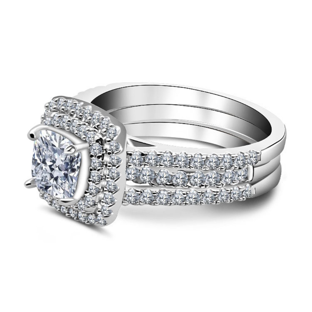 Elegant S925 Pure Silvery Princess Fang Mo Sang Moissanite Women's Ring Engagement Ring Promise Ring Handmade, Wedding Jewelry, Anniversary Gift, Luxury Ring, Minimalist Jewelry, Highquality Gemstone, Handmade Jewelry, Fashion Ring, Statement Ring, Gift For Her - Image 7