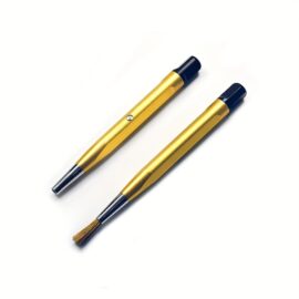 Jewelry Cleaning Brush with, Brass, and Copper Wire Tips- Multi-Purpose Corrosion Removal Tool for Jewelry, Watches, Electronic Devices, and Car Body, Durable Metal Brush Removes Rust, Dirt, and Debris(F003), Jewelry Cleaning Care, Clock Main