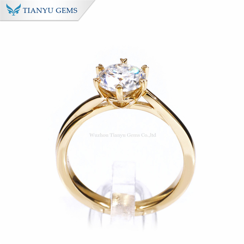 Cultivate Lab-created Diamond Rings, 1-5 Carat Lab-created Diamond Rings, Set in 925 Sterling Silver. This Sparkling Lab-created Diamond Ring Is Suitable for Weddings, Christmas, and Valentine's Day. - Image 5